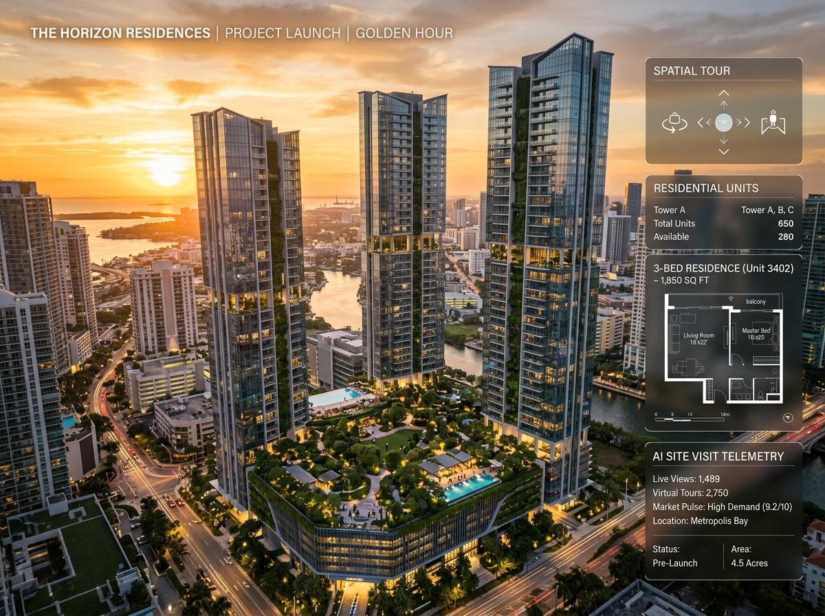 AI SITE VISIT™ for Real Estate Developers