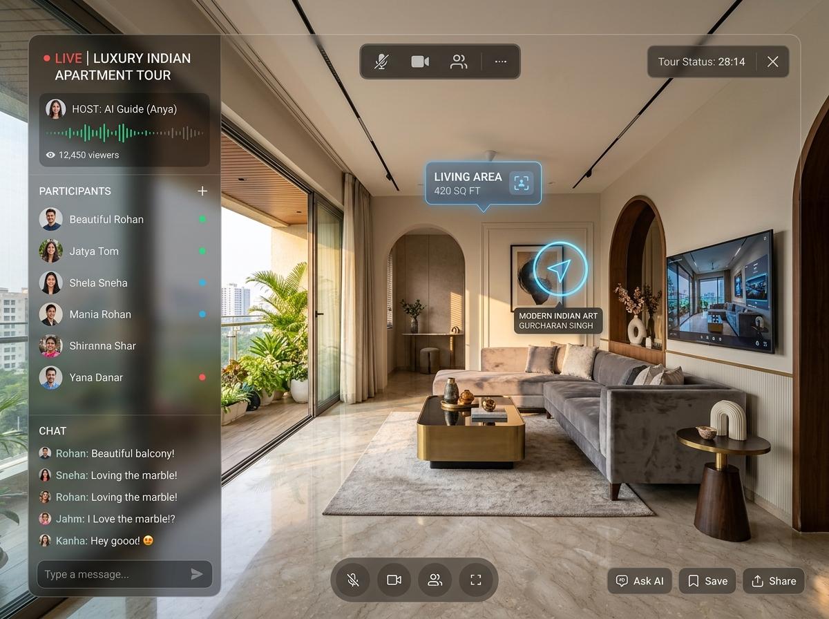 Interactive Virtual Tours for Floors and Local Shops